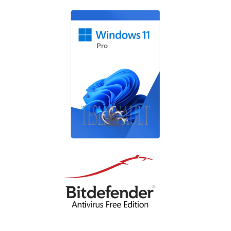 Licencia Windows Pro + Bitdefender Antivirus